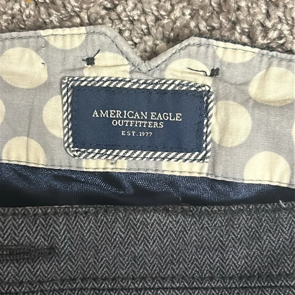 American Eagle Outfitters Gray Herringbone Pants 💥